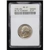 Image 4 : ***Auction Highlight*** ANACS 1978-p Mint Error Washington Quarter 25c Graded ms61 By ANACS (fc)