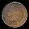 Image 2 : ***Auction Highlight*** PCGS 1901 Mint Error Indian Cent 1c Graded xf40 By PCGS (fc)