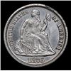 Image 2 : ***Auction Highlight*** 1876-cc f-102 Seated Liberty Dime 10c Graded Choice Unc By USCG (fc)