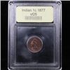 Image 4 : ***Auction Highlight*** 1877 Indian Cent 1c Graded vf+ By USCG (fc)