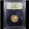 Image 4 : ***Auction Highlight*** 1874 Three Dollar Gold .$3 Graded Choice Unc By USCG (fc)