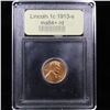 Image 4 : ***Auction Highlight*** 1913-s Lincoln Cent 1c Graded Choice+ Unc RD By USCG (fc)
