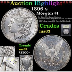 ***Auction Highlight*** 1896-s Morgan Dollar $1 Graded Select Unc By USCG (fc)