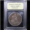 Image 4 : ***Auction Highlight*** 1842-p Seated Liberty Dollar $1 Graded Select Unc By USCG (fc)