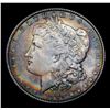 Image 2 : ***Auction Highlight*** 1889-p Rainbow Toned Morgan Dollar $1 Graded GEM Unc By USCG (fc)