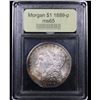 Image 4 : ***Auction Highlight*** 1889-p Rainbow Toned Morgan Dollar $1 Graded GEM Unc By USCG (fc)