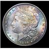 Image 2 : ***Auction Highlight*** 1896-p Rainbow Toned Morgan Dollar $1 Graded GEM+ Unc By USCG (fc)