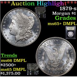 ***Auction Highlight*** 1879-s Morgan Dollar $1 Graded GEM+ DMPL By USCG (fc)