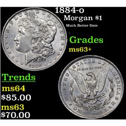 1884-o Morgan Dollar $1 Grades Select+ Unc