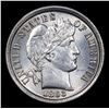 Image 2 : ***Auction Highlight*** 1893-p Mint Error Struck Thru Rev Barber Dime 10c Graded Choice+ Unc By USCG