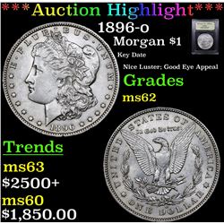 ***Auction Highlight*** 1896-o Morgan Dollar $1 Graded Select Unc By USCG (fc)