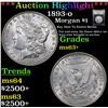 Image 1 : *Highlight Of Entire Auction* 1893-o Morgan Dollar $1 Graded Select+ Unc By USCG (fc)
