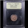 Image 4 : ***Auction Highlight*** 1867/67 Type 1 Indian Cent 1c Graded xf By USCG (fc)