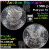 Image 1 : ***Auction Highlight*** 1886-p Morgan Dollar $1 Graded Choice Unc+ DMPL By USCG (fc)