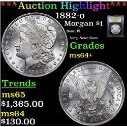 ***Auction Highlight*** 1882-o Morgan Dollar $1 Graded Choice+ Unc By USCG (fc)