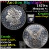 Image 1 : ***Auction Highlight*** 1879-s Morgan Dollar $1 Graded Choice Unc DMPL By USCG (fc)
