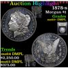 Image 1 : ***Auction Highlight*** 1878-s Morgan Dollar $1 Graded Select Unc+ DMPL By USCG (fc)