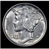 Image 2 : 1941-p Mercury Dime 10c Grades Select Unc