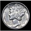 Image 2 : 1935-p Mercury Dime 10c Grades Choice AU/BU Slider