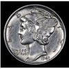 Image 2 : 1941-p Mercury Dime 10c Grades Select Unc