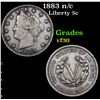 Image 1 : 1883 n/c Liberty Nickel 5c Grades vf++