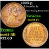 Image 1 : 1925-p Lincoln Cent 1c Grades Select Unc RB