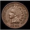 Image 2 : 1891 Indian Cent 1c Grades xf+
