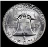 Image 3 : 1954-p Franklin Half Dollar 50c Grades Select Unc