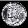 Image 2 : 1942-p Mercury Dime 10c Grades GEM+ Unc