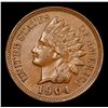 Image 2 : 1904 Indian Cent 1c Grades Choice AU/BU Slider