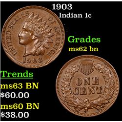 1903 Indian Cent 1c Grades Select Unc BN