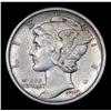Image 2 : 1919-d Mercury Dime 10c Grades xf+