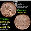Image 1 : 1929-d Lincoln Cent 1c Grades Choice+ Unc BN