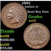 Image 1 : 1885 Indian Cent 1c Grades Choice AU