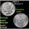 Image 1 : 1901-o Morgan Dollar $1 Grades Select+ Unc