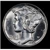 Image 2 : 1944-d Mercury Dime 10c Grades GEM++ FSB