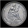 Image 2 : 1887-p Seated Liberty Dime 10c Grades Select AU