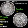 Image 1 : 1833 Capped Bust Dime 10c Grades f+