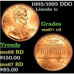 1995/1995 DDO Lincoln Cent 1c Grades GEM++ RD