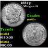 Image 1 : 1881-p Morgan Dollar $1 Grades Select+ Unc