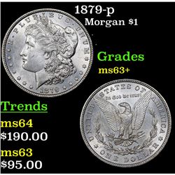 1879-p Morgan Dollar $1 Grades Select+ Unc