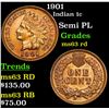 Image 1 : 1901 Indian Cent 1c Grades Select Unc RD