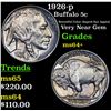 Image 1 : 1926-p Buffalo Nickel 5c Grades Choice+ Unc