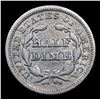 Image 3 : 1847-p Seated Liberty Half Dime 1/2 10c Grades Choice AU