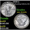 Image 1 : 1918-s Standing Liberty Quarter 25c Grades Unc Details