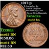 Image 1 : 1917-p Lincoln Cent 1c Grades GEM Unc BN