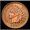 Image 2 : 1901 Indian Cent 1c Grades GEM Unc BN