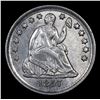 Image 2 : 1857-p Seated Liberty Half Dime 1/2 10c Grades Choice AU/BU Slider
