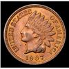 Image 2 : 1907 Indian Cent 1c Grades Choice+ Unc RB