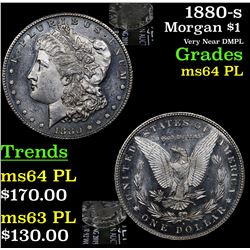 1880-s Morgan Dollar $1 Grades Choice Unc PL